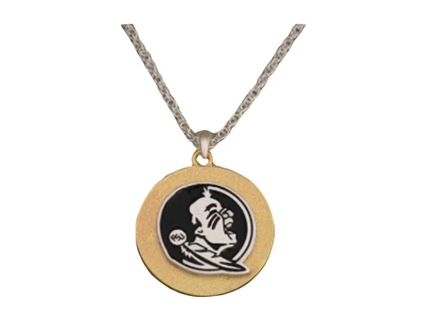Florida State Seminoles Two Tone Gold Silver Necklace Jewelry FS NCAA Cover