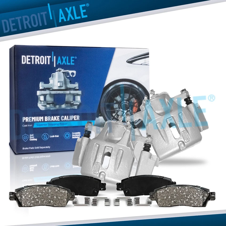 Front Brake Calipers w/Bracket Brake Pads Kit for 2001 - 2007 Toyota Highlander - Image 1 of 4