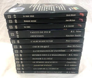 Livres Frissons #40 41 43-48 50 52 53 59 61 61 Lot de 13 Livres French Horreur - Foto 1 di 17