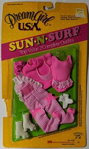 Dream Girl USA #4149 Sun N Surf Barbie Doll Clothes 11.5" Roller Blades body sui - Picture 1 of 3