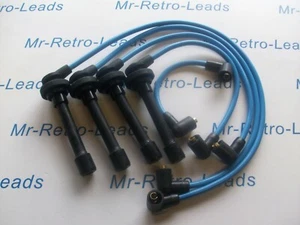 LIGHT BLUE 8MM PERFORMANCE IGNITION LEADS PRIMERA GT GTI SUNNY GTIR PULSAR HT - Picture 1 of 4