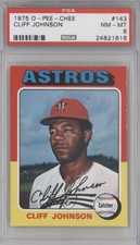 1975 O-Pee-Chee Cliff Johnson #143 PSA 8 Rookie RC