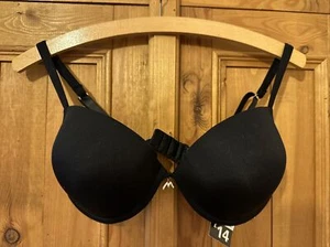 BNWT ‘The One’ Underwired 36D Padded Pushup Bra Black Ultimo designed For George - Picture 1 of 6