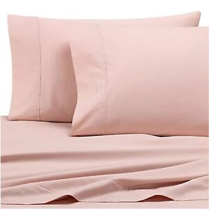 ROSE PINK Wamsutta Dream Zone 500 TC Cotton Percale STANDARD QUEEN Pillowcases