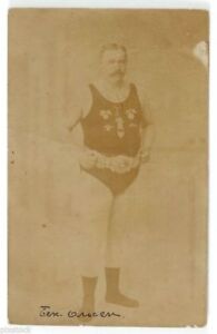 1900s Imperial Russia Wrestler NORWEGIAN WRESTLER OLSEN Russian Postcard