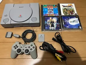 Consola Sony PlayStation 1 PS1 SCPH-5500 con 4 juegos JAPÓN - Imagen 1 de 20