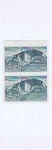 The Homestead Act 1862 1962  4 cent stamp block - Picture 1 of 1