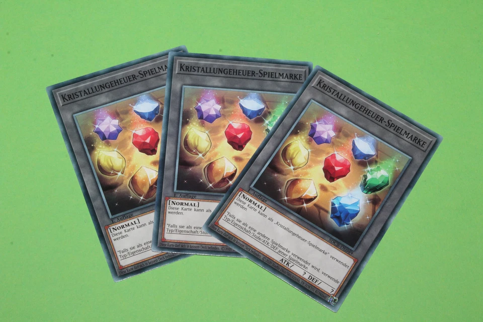 YuGiOh Playset SDCB-DE049 Kristallungeheuer - Spielmarke Common 3x - Bild 1 von 1