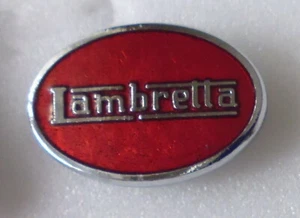 LAMBRETTA Emaille Pin Anstecker MODs SKA SCOOTER INNOCENTI rot - Bild 1 von 2