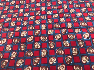¡Remanente de tela DE COLECCIÓN! RAGGEDY ANN/ANDY CARAS DE TABLERO DE AJEDREZ - 18”x42” - Imagen 1 de 2