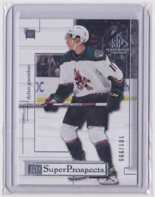 2022-23 UD SP GAME-USED SUPER PROSPECTS 101/999 DYLAN GUENTHER #RC-12 COYOTES - Image 1 of 2