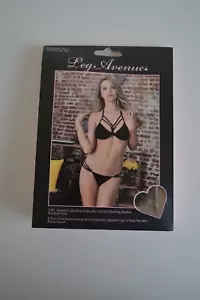 Leg Avenue, 2 pc. Spandex Cage Strap Bra & Panty - Picture 1 of 5