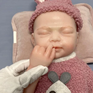 Drink-Wet 18.5" Full Soft Silicone Reborn Baby Dolls 5.95lb Newborn Baby Girl US - Picture 1 of 7