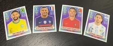 2022 FIFA World Cup Qatar Sticker CR7 Ronaldo #18/ Mbappé #19/ Messi #20/ NEYMAR