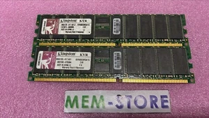 KVR400D8R3A/1G 2GB (2x1GB) DDR 400MHz PC3200 2Rx8 ECC RDIMM 184-pin Memory RAM - Picture 1 of 1