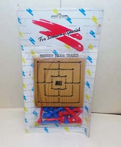 vintage WOODEN BRAIN TEASER for someone special NEW sealed - Picture 1 of 2