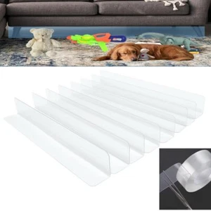 8 Pack Under The Couch Clear Toy Blockers for Furniture Toy Barriers Gap Bumper - Picture 1 of 9