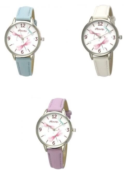 Ladies Dragonfly Watch PU Leather Strap Choice of Colours - Image 1 of 1