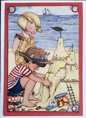 Mary Engelbreit Handmade Greeting Card-A Day At The Beach  - Image 1 of 3