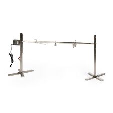 Ash & Ember 13W Tripod Rotisserie Roaster Stand, Rated 85 LB, Adjustable Height