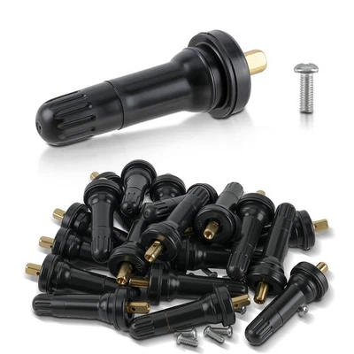 Kit de haste de válvula sensor de pressão de pneu 100 peças TPMS para Chrysler Dodge Ford Lincoln - Imagem 1 de 4