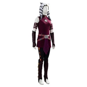 Ahsoka Cosplay Ahsoka Tano Costume Outfit Hat Full Set - Picture 1 of 7