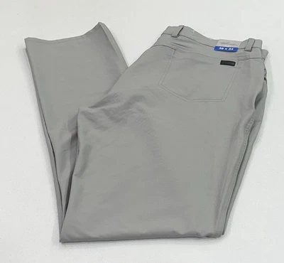 Greg Norman 男式豪华超细纤维终极 5 口袋裤子,灰色,尺寸 36X34 — 第 1/3 张图片