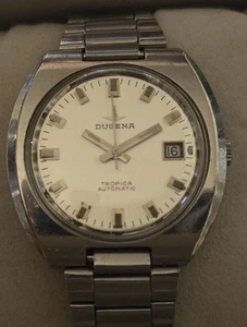 Vintage Automatic Armbanduhr Dugena Tropica in Edelstahl – Cal. 3346 – mit Datum - Picture 1 of 12