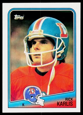 Rich Karlis, 1988 Topps, #29, Denver Broncos, - Image 1 of 2