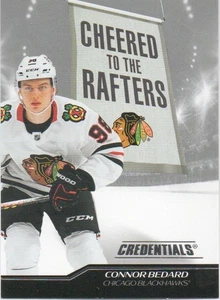 24-25 2024-25 Credenciales Connor Bedard Animó a las Vigas #CR-CB Blackhawks - Imagen 1 de 1