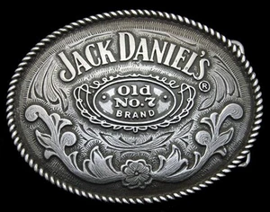 RG24127 *NOS* GENIAL **MARCA JACK DANIEL'S OLD NO 7** HEBILLA DE CINTURÓN WHISKY BOOZE - Imagen 1 de 2