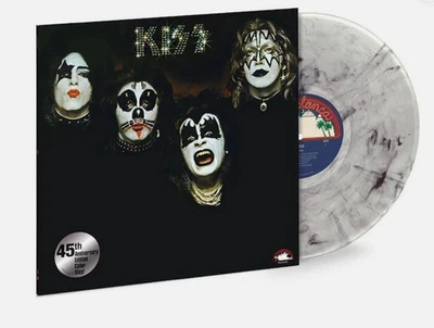 KISS ~ Self-Titled LP 45th Anniv. White & Black Color 180Gr Ltd Edition Sealed Foto 1 de 4