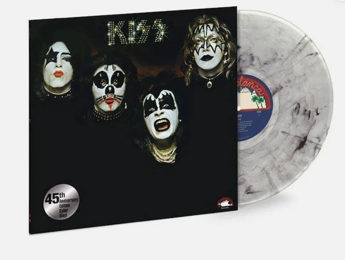 KISS ~ Self-Titled LP 45th Anniv. White & Black Color 180Gr Ltd Edition Sealed - Image 1 of 4