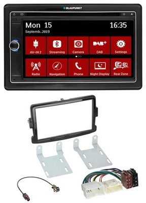 Blaupunkt Bluetooth DAB 2DIN USB DVD MP3 Autoradio für Dacia Sandero Renault Tra - Bild 1 von 4