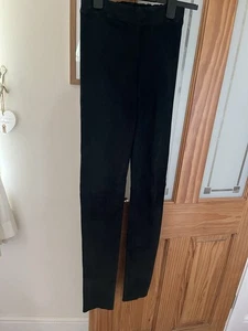 JOSEPH Suede LEGGINGS PANT LAMBSKIN Dark GREEN 36 UK8 - Picture 1 of 7