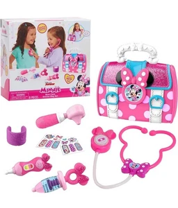NEU - Disney Junior Minnie Mouse Schleife Pflege 8-teiliges Arzt-Set für Kleinkinder Alter 3-5 - Bild 1 von 7