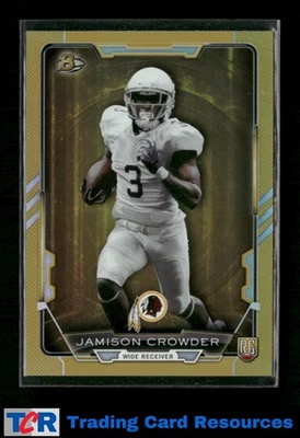 2015 Bowman #86 Jamison Crowder Rookies Rainbow Gold #/399 - Image 1 of 2