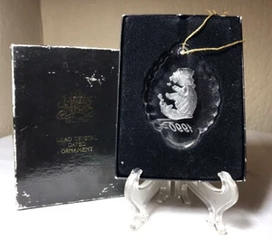 Vintage 1990 Christmas Precious Moments Bleikristall Winterlied Ornament Neu im Karton - Bild 1 von 8