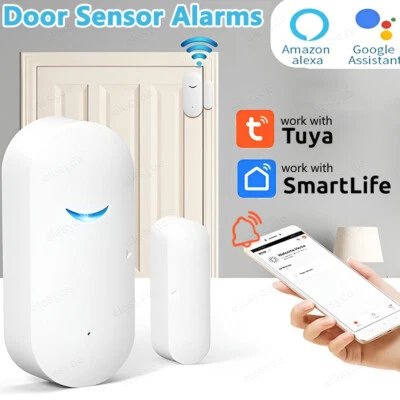 Smart Wi-Fi Home Window Door Burglar Security Alarm Sensor System Alexa Google - Image 1 of 4