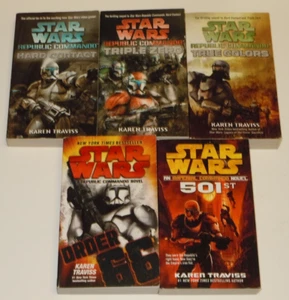 STAR WARS Republic Commando Paperback Book Set 1-5 Zero Hard Contact Order 66 - Picture 1 of 8