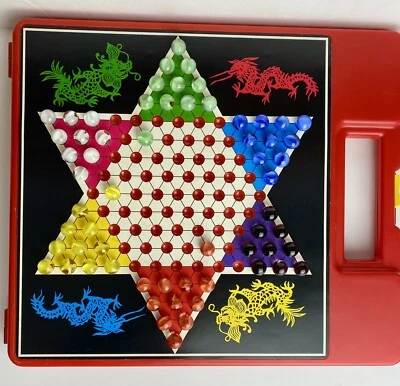 Vintage Pressman Chinese Checkers Regular Checkers Carrying Case Missing 1 W 1P - Image 1 of 4