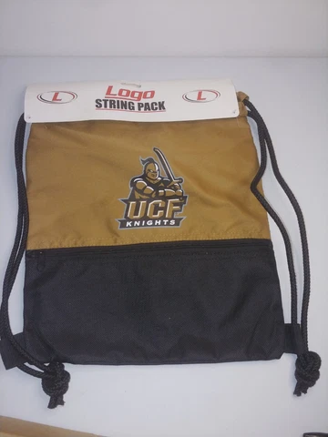 Retro UCF Knights String Pack Bag w/zipper pocket NWT. Licensed Cover