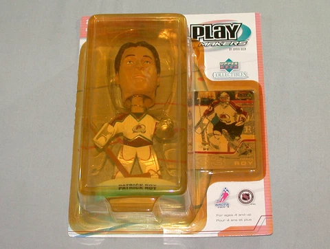 2001-02  NHL  Colorado Avalanche Patrick Roy Play Makers Bobblehead in Box Cover