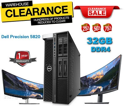 DELL T5820 4.50GHz Xeon W2135 32GB DDR4 480GB NEW SSD NVS510 2GB WINDOWS 11PRO - Immagine 1 di 4