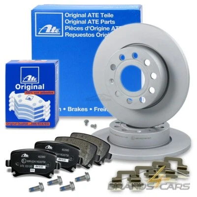 ATE BREMSSCHEIBEN +BELÄGE HINTEN FÜR AUDI A3 8P SKODA OCTAVIA 2 VW TOURAN GOLF 5 - Bild 1 von 4