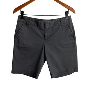 Caslon Gray Shorts Womens Size 4  Pockets 98% Cotton Belt Loops One Color Plain