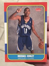 Mike Conley 2007-08 Fleer 86-87 Retro Rookies Glossy RC #86R-138 Memphis