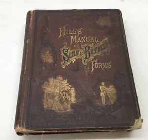 Antik 1884 Hill’s Handbuch der Social Business Formen - Bild 1 von 16