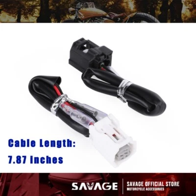 Adaptadores de enchufe de arnés de cables indicador para Yamaha MT-03 MT-09 MT-10 YZF R6 R1 XSR Foto 1 de 4