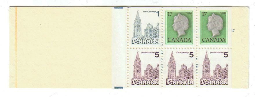 1979 Canada SC-BK 80c parliament Issue, dull paper-cameo-Booklet of 6-M-NH   - Image 1 of 1